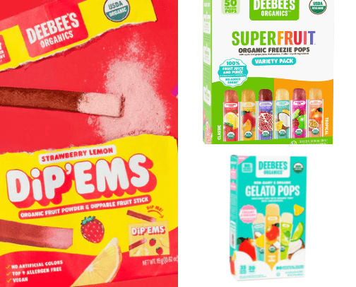 Organic Snacks cover photo collage