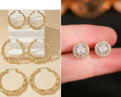 Gold Earrings cover photo collage