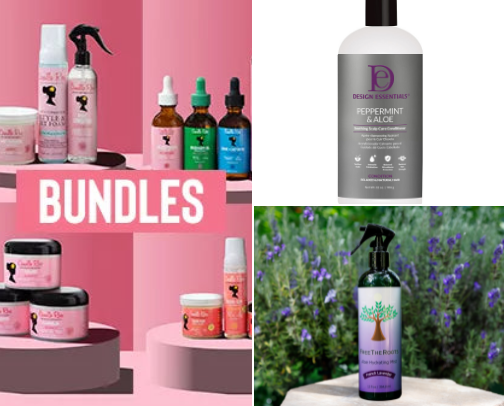 Natural Hair products cover photo collage