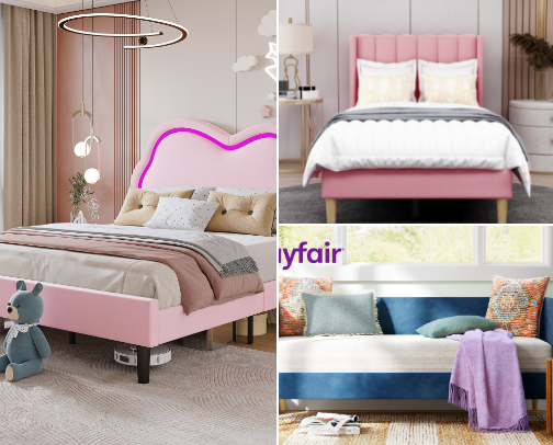 Super cute & adorable bedroom for a 5 year old girl cover photo collage