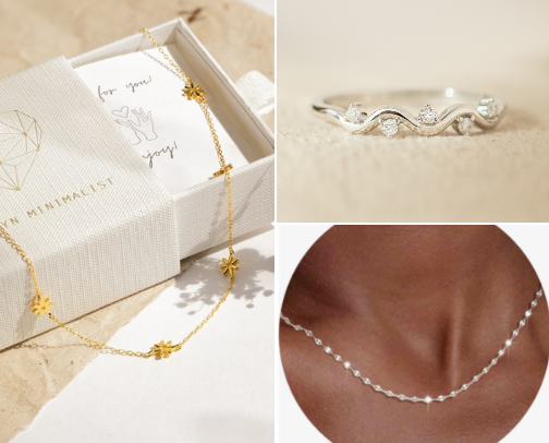 Minimalistic Everyday Jewelry that is affordable! I hope you check it out! cover photo collage