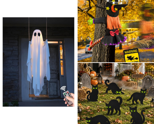 HALLOWEEN OUTDOOR DECOR cover photo collage