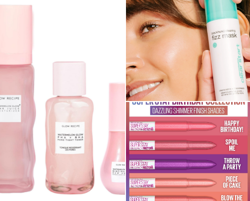 Beauty and Skin Care Routine cover photo collage