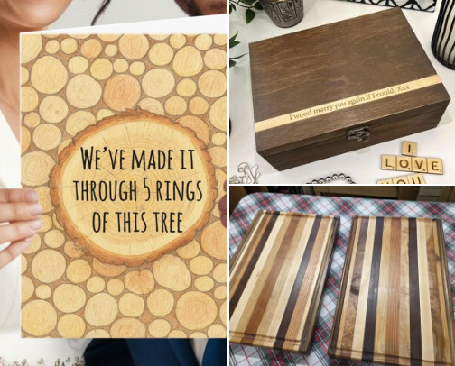 5th Wedding Anniversary gift ideas cover photo collage