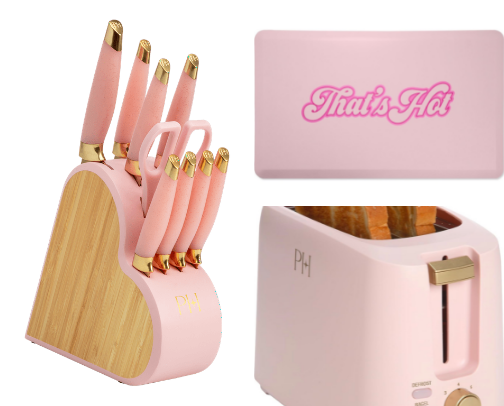 Pink items for your home cover photo collage