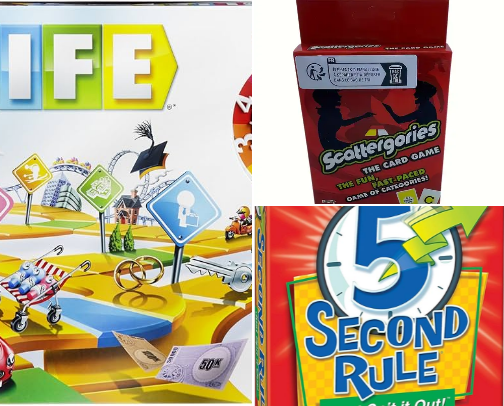 The perfect family games night essentials! cover photo collage