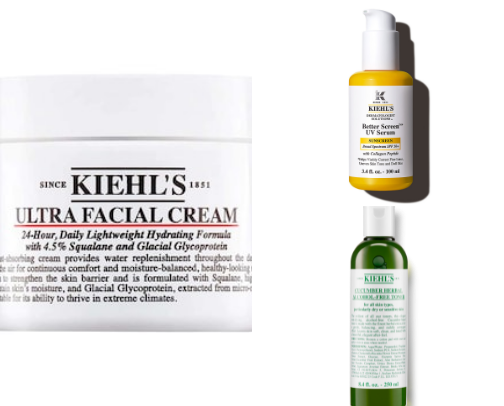 You Deserve: Kiehl's Skincare Products cover photo collage