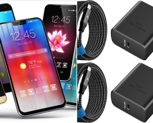 Electronics and Charging Accesories cover photo collage
