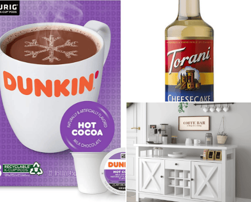 Coffee bar/wine bar cover photo collage