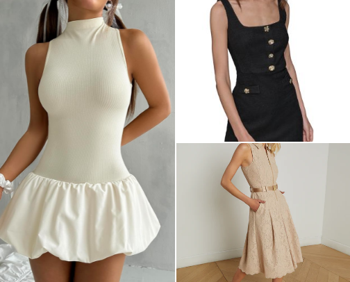 Elegant dresses for every occasion. cover photo collage