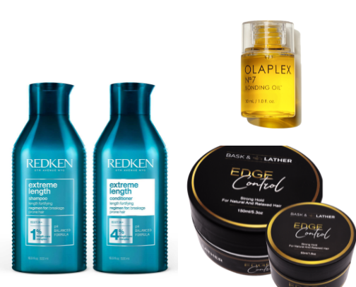 Curly girl hair care cover photo collage