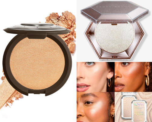 Top 5 BEST highlighters on the market✨️🩷✨️ cover photo collage
