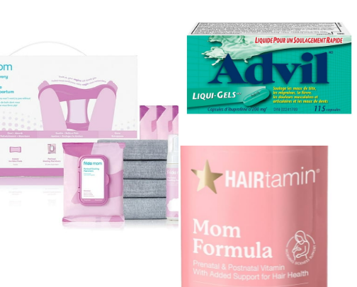 Postpartum Mama Essentials. cover photo collage