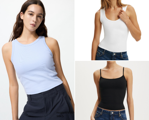 My favorite tops you don’t have to wear a bra with ✨ cover photo collage