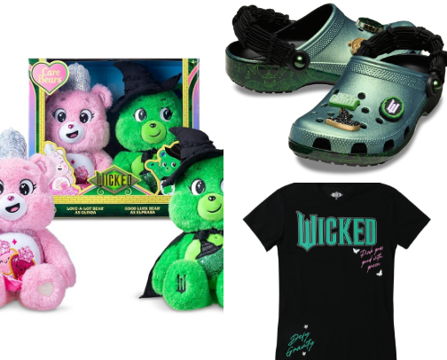 Wicked merch 🩷💚 cover photo collage