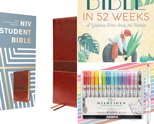 Bible study essentials that make it easier to show up every day cover photo collage