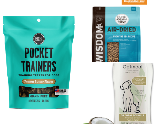 For pups with allergies & gobbling issues cover photo collage