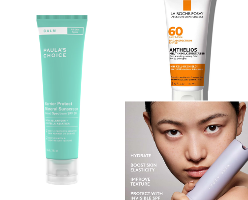SPF that works with makeup cover photo collage