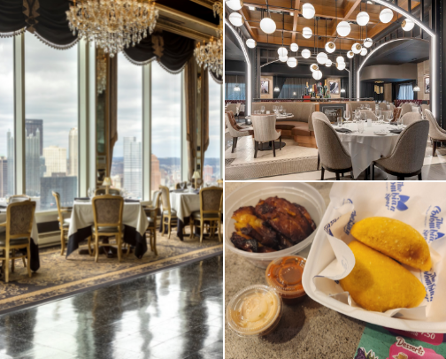 Restaurants and other food jewels. cover photo collage