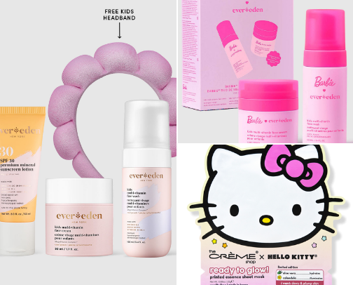 Tweens and Kids Beauty Products cover photo collage