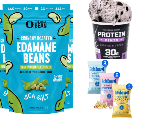 Yummy protein snacks (no meat) cover photo collage
