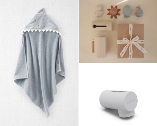 cozy bathtime must haves with a baby🫧 cover photo collage
