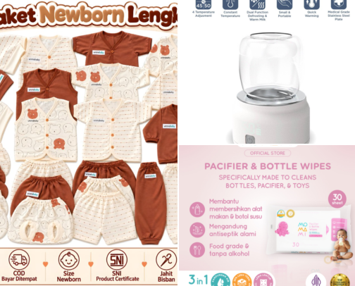 Newborn things cover photo collage