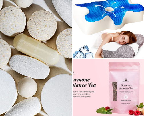 Premenopause Survival Kit: Things Helping Me Feel Like Myself Again cover photo collage