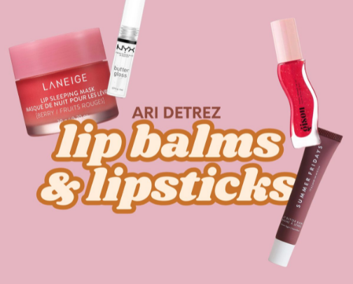 Lip Balms & Lipsticks cover photo collage