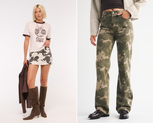 abercrombie denim favs - don’t sleep on the skirts cover photo collage