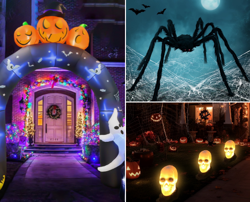 Walmart Halloween items to inspire cover photo collage