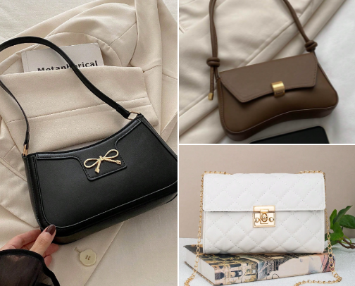 Affordable bags 👝🩷 cover photo collage