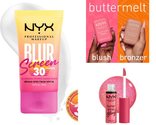 NYX makeup 💄 cover photo collage