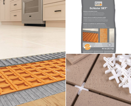DIY tiling supplies cover photo collage