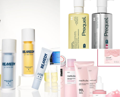 Skin care routine cover photo collage