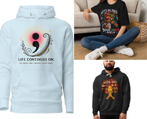 Hoodies & Sweatshirts, & More Designs With A Meaningful Message ✨ cover photo collage