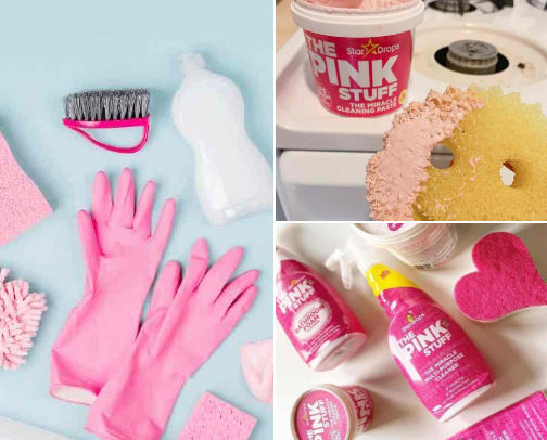 The Pink Stuff: Clean Like a Queen 👑🧼💖 cover photo collage