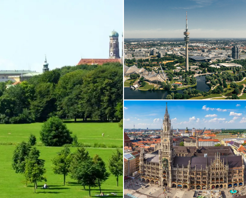 Top 10 places in Munich you must visit💙🤍💙 cover photo collage