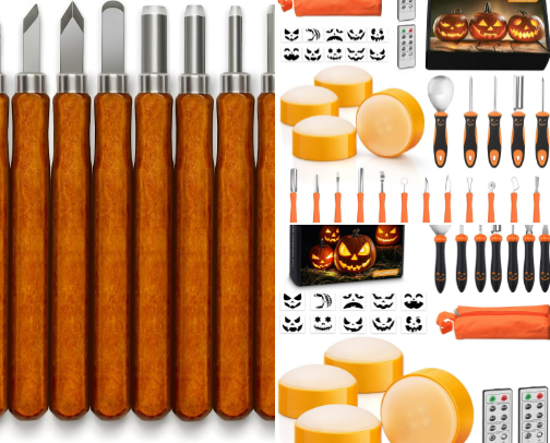 Pumpkin Carving Night Essentials: Tools, Ambiance, and Festive Snacks cover photo collage