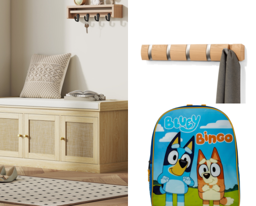 An Easier Morning: Backpacks, Shoes & Entryway Organization cover photo collage