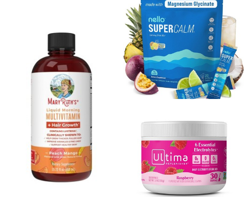 Vitamins and Health supplements for women! cover photo collage