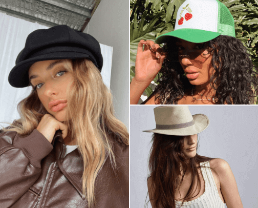 A Collection Of Fab & Fun Hats For Women cover photo collage