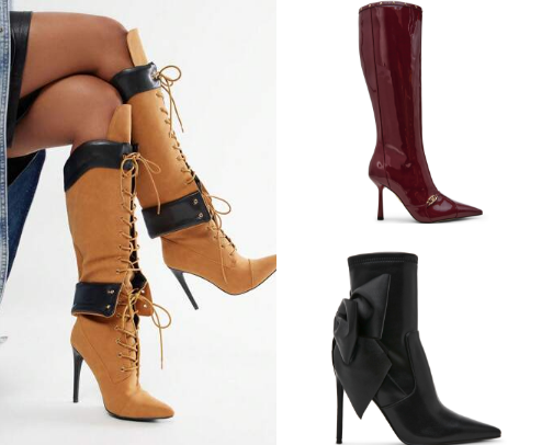 Autumn shoes cover photo collage