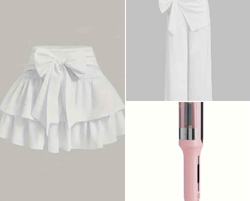 Girly stuff from temu🎀 cover photo collage