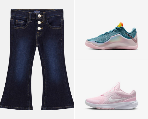 Kids clothes,shoes cover photo collage