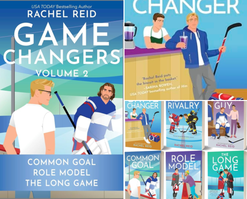 Download - Game Changers Volume 2 companion reads for hockey romance fans cover photo collage