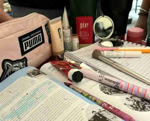 Everyday School Glam That Stays 💄✨🖤 cover photo collage