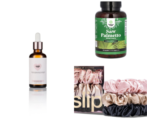 My (tested) reccs for female hair loss 💁🏻‍♀️🎀 cover photo collage