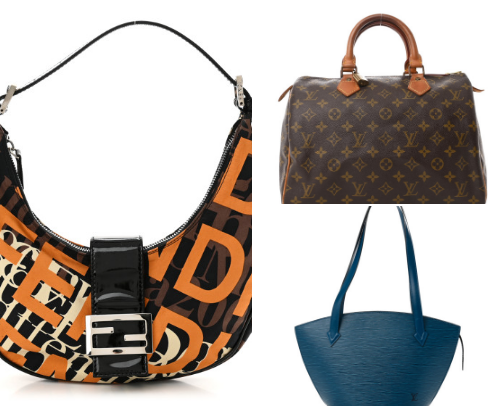 Second hand luxury finds cover photo collage