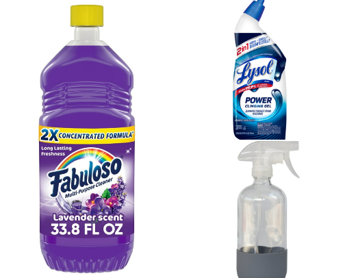 Home Cleaning Supplies cover photo collage